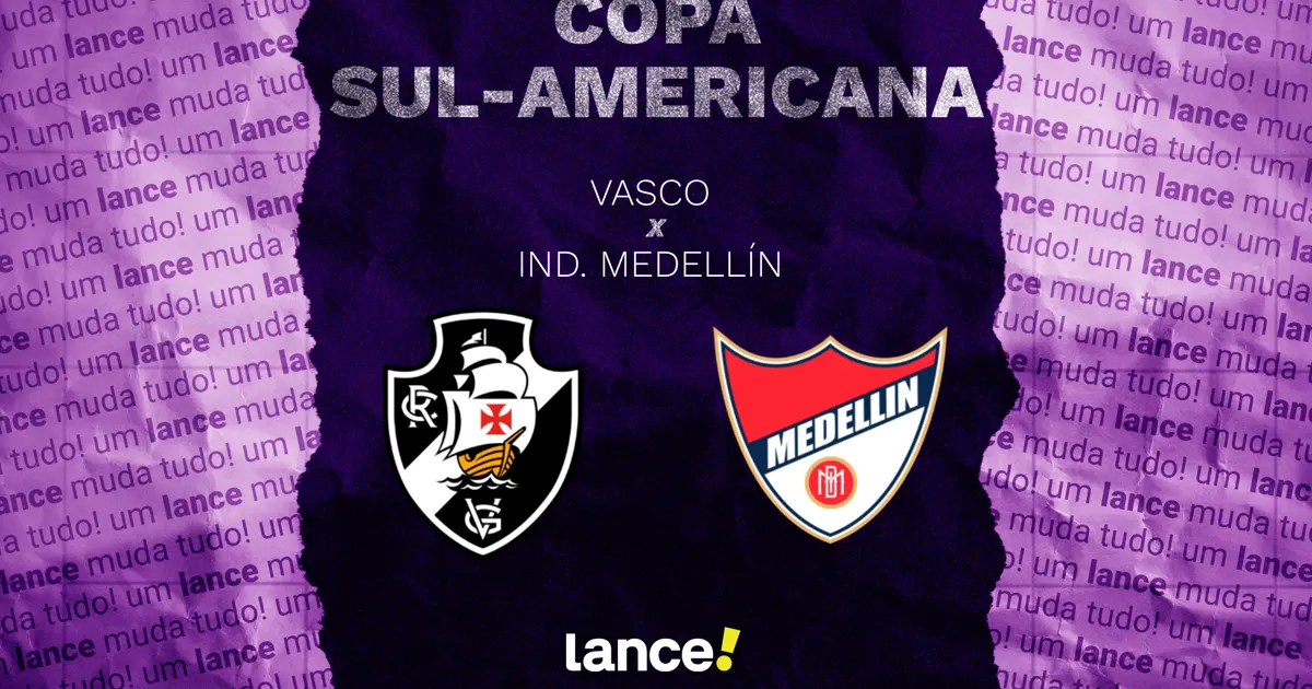 Vasco enfrenta o Independiente Medellín em busca da classificação na Sul-Americana